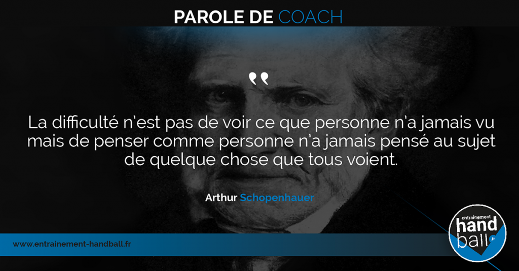 La difficulté n’est pas de voir ce que personne n’a jamais vu mais de penser comme personne n’a jamais pensé au sujet de quelque chose que tous voient.