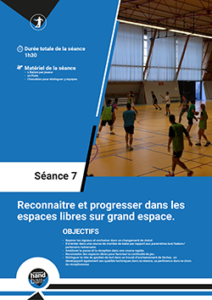 Séance d'entrainement Handball sur le thème de la montée de balle