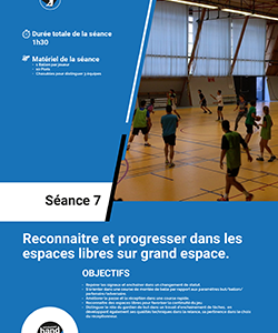 Séance d'entrainement Handball sur le thème de la montée de balle