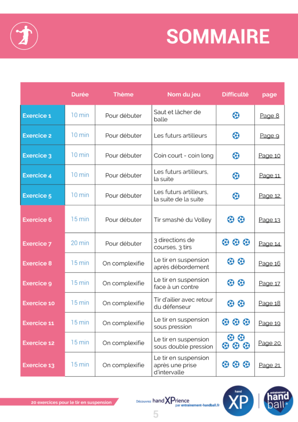 Visuel Cahier de 20 exercices pour le tir en extension