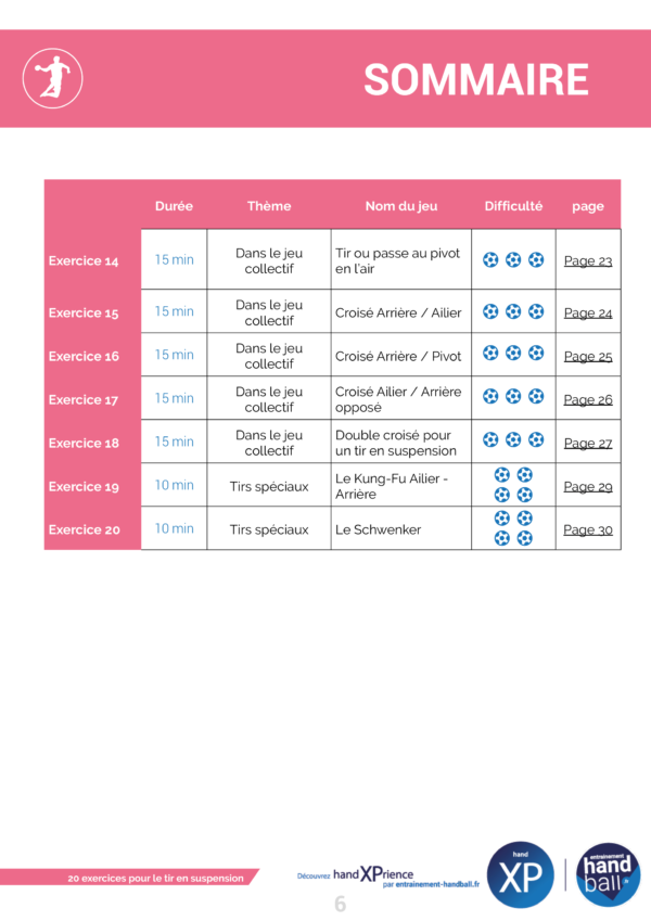 Visuel Cahier de 20 exercices pour le tir en extension