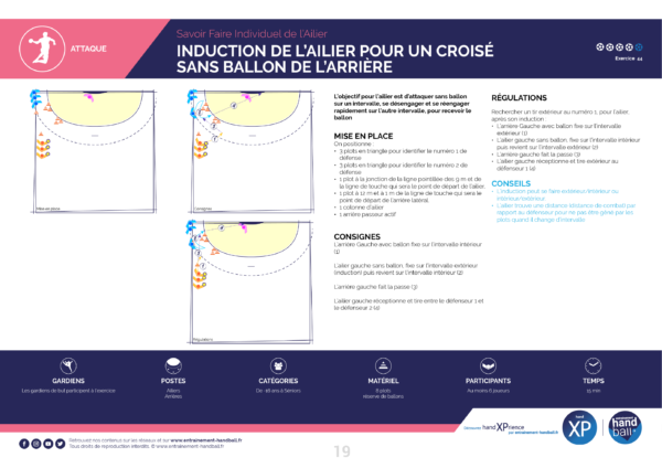 Cahier de 20 exercices pour les Ailiers