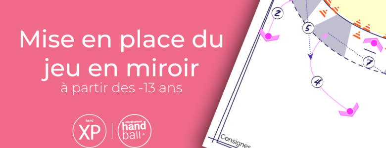 Séance d'entrainement de handball : La mise en place du jeu en miroir à partir des -13 ans