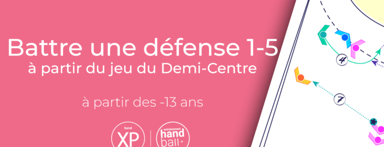 Séance d'entrainement de Handball : Battre une défense 1-5 à partir du jeu du Demi-Centre