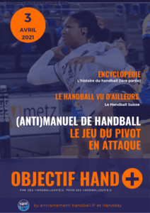 Page 1 du webzine Objectif Hand 03 Avril 2021